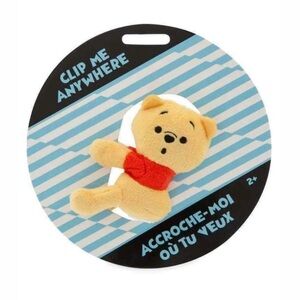 DISNEY Winnie the Pooh Plush Clip Me Anywhere
4" Soft Stuffed Gift.